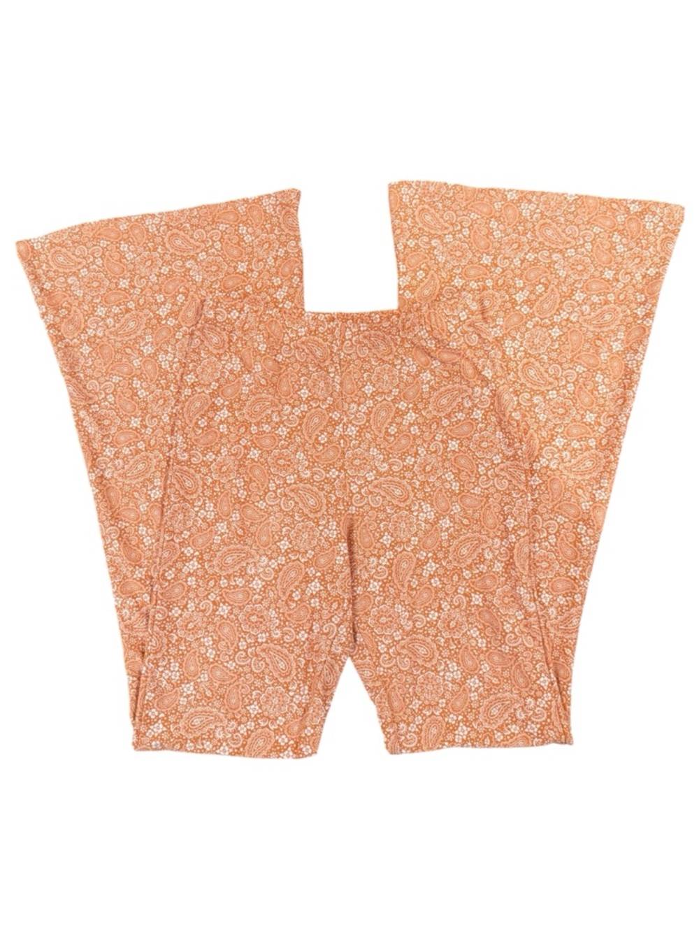 Forever 21 Paisley Print Pull-On Flare Leg Pants